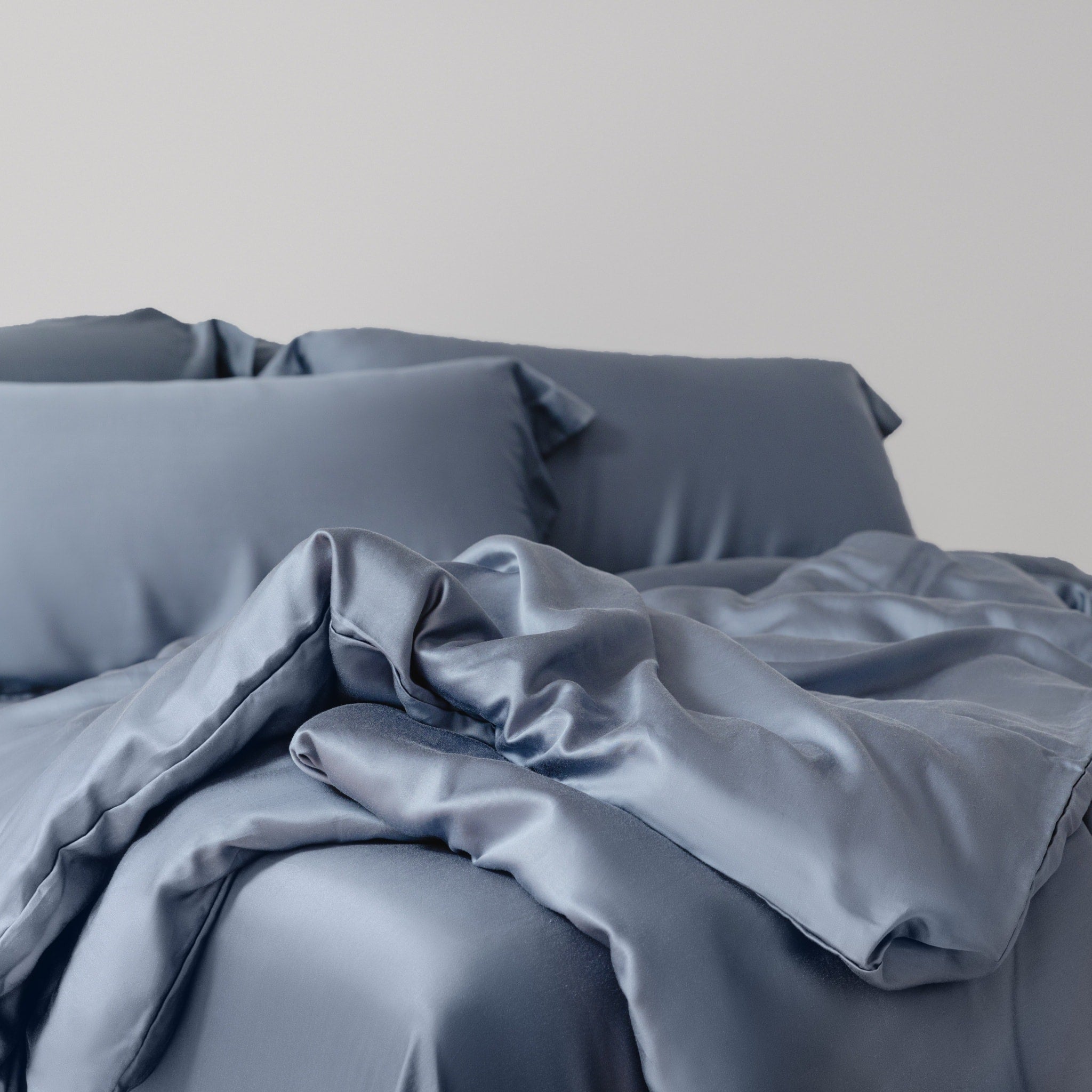 80 支天絲™ 兩用被套 - 薄霧藍 Mist Blue - 400 織萊賽爾 100% TENCEL - 4