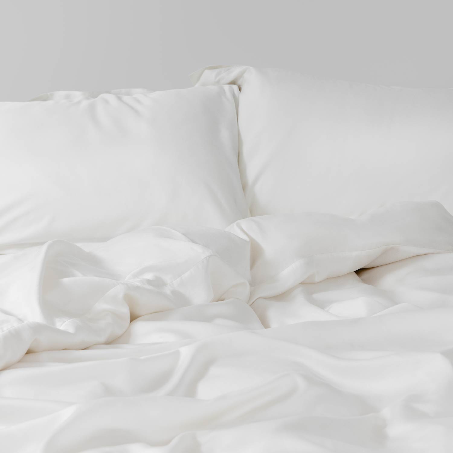 80 支天絲™ 兩用被套 - 珍珠白 Pearl White - 400 織萊賽爾 100% TENCEL 產品照 - 4