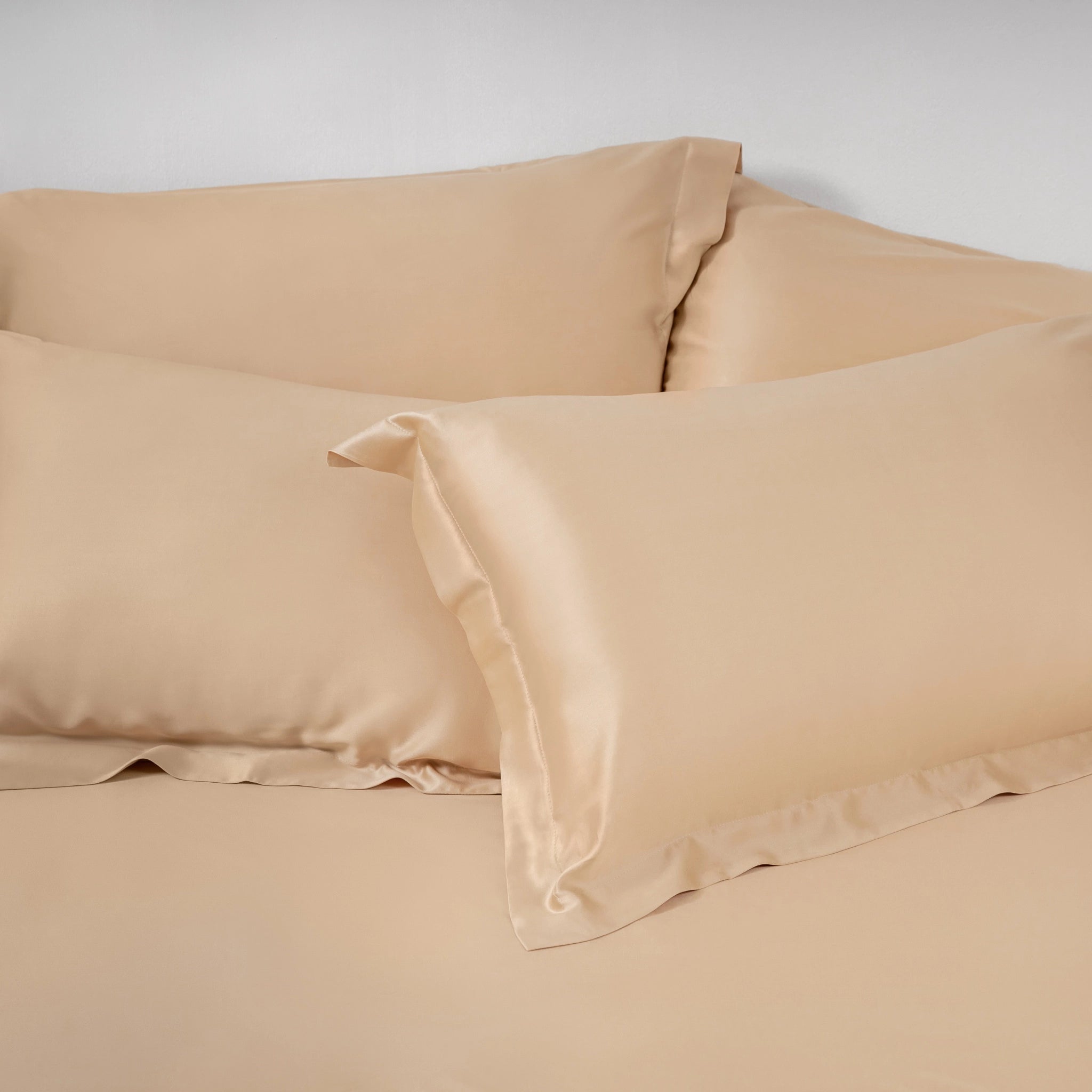 100 支天絲™ 寢具組(床包+枕套)- 柔和桃 Peach Fuzz - 雙股紗 / 500 織萊賽爾 100% TENCEL 產品照 - 5