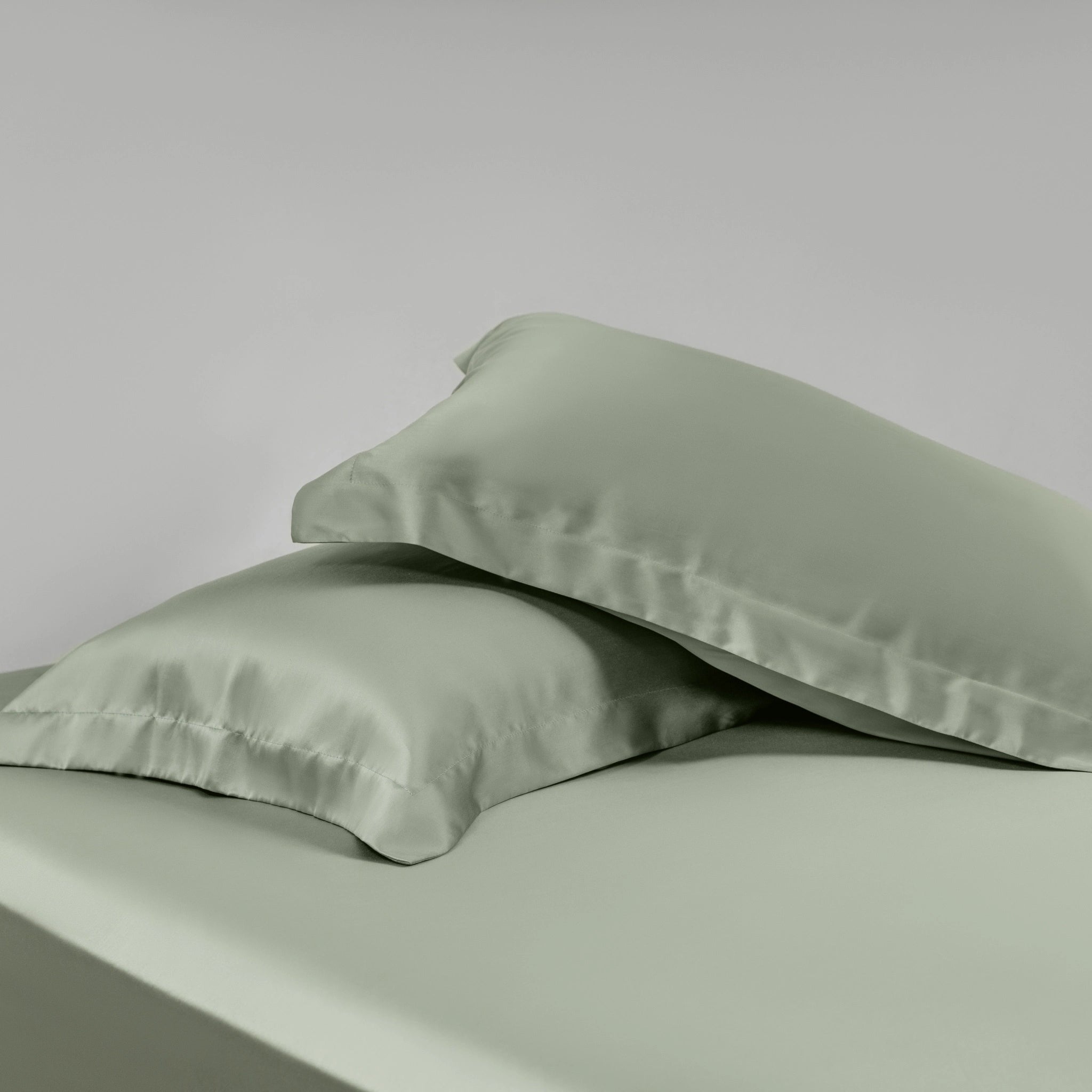 100 支天絲™ 寢具組(床包+枕套)- 鼠尾草綠 Sage Green - 雙股紗 / 500 織萊賽爾 100% TENCEL 產品照 - 5