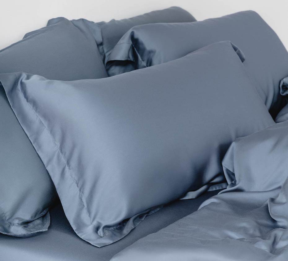天絲枕套產品近照組合篇 - 1 - 薄霧藍 Mist Blue