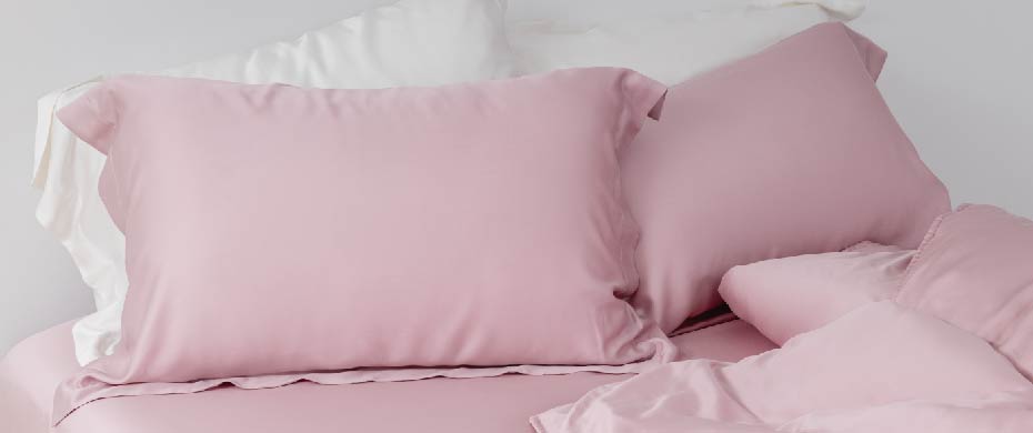 天絲枕套產品照組合篇 - 1 - 野玫粉 Rosy Pink