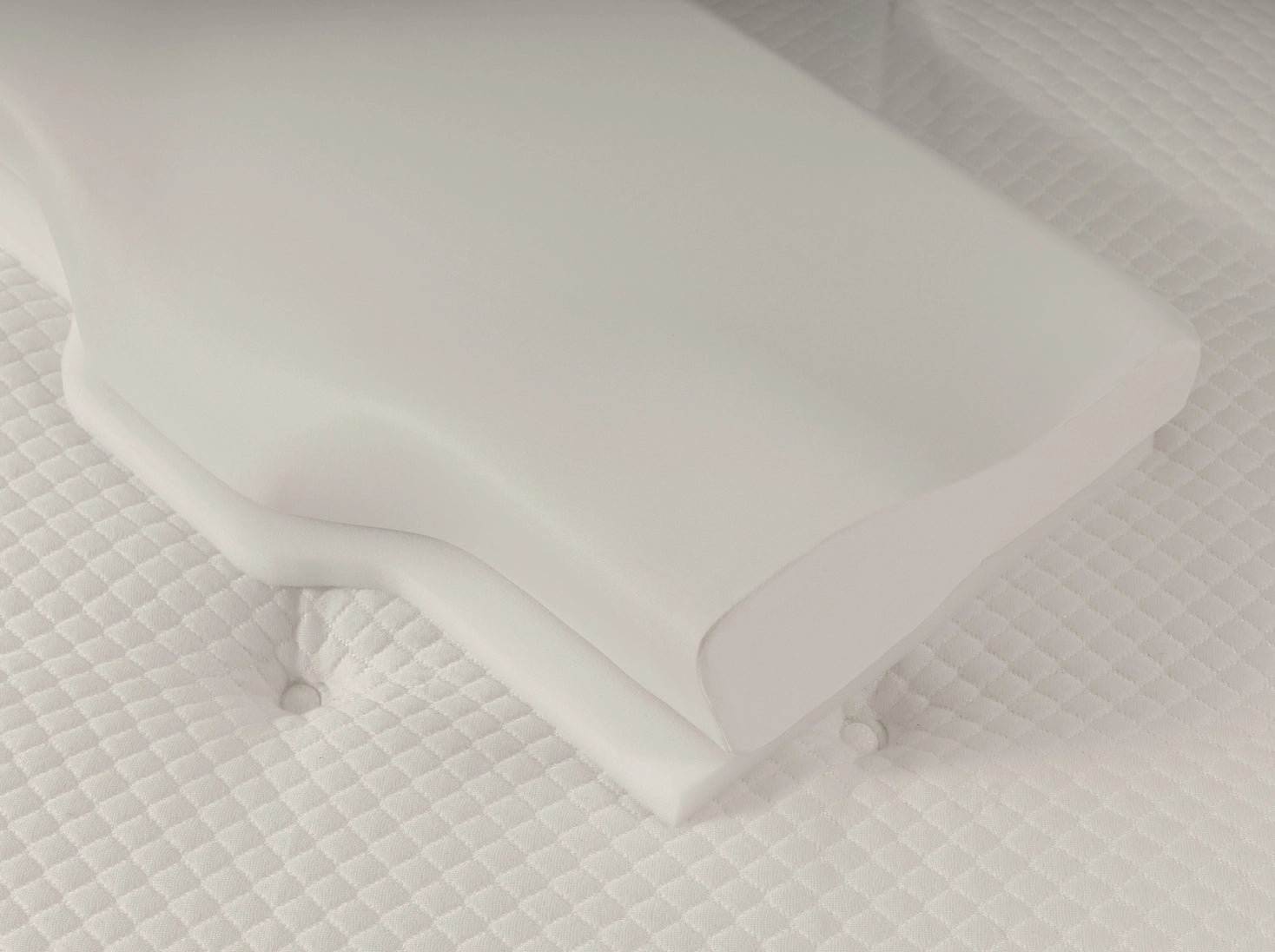 護頸工學記憶枕產品特色照 - 涼感親水記憶棉 恆溫舒適
