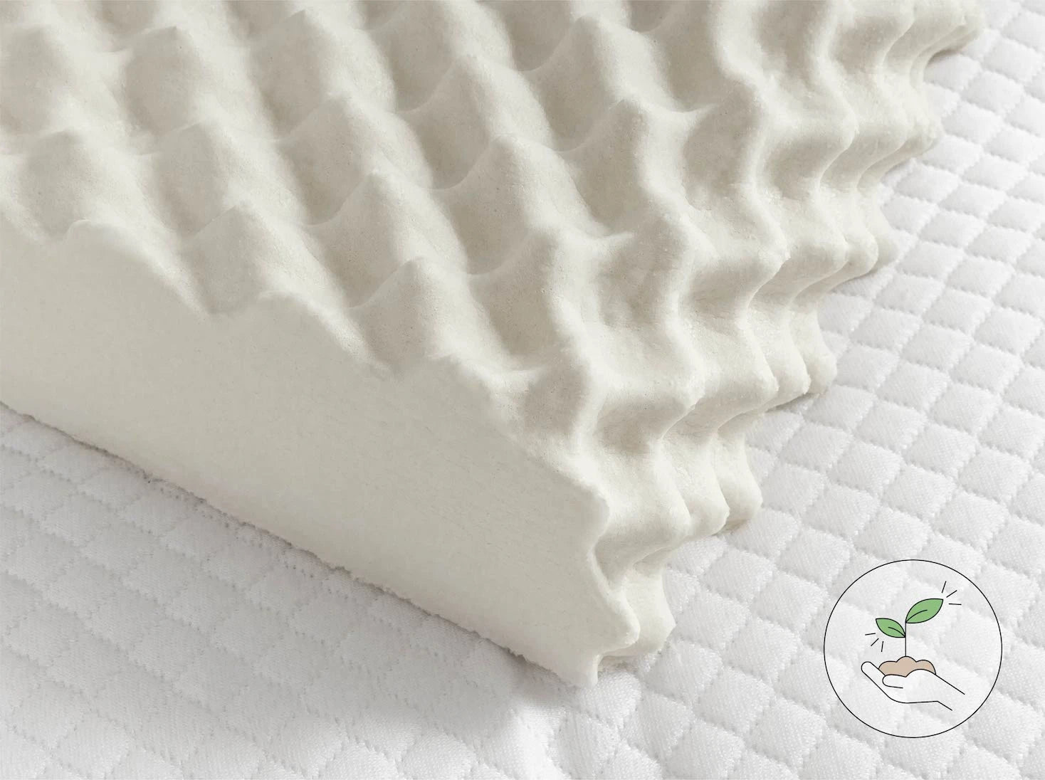 立體按摩乳膠枕產品特色照 4  - 100%乳膠 天然安全