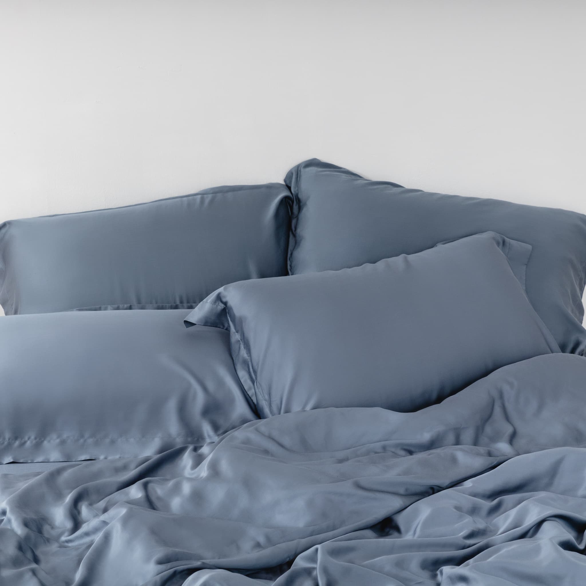 80 支天絲™ 兩用被套 - 薄霧藍 Mist Blue - 400 織萊賽爾 100% TENCEL - 1