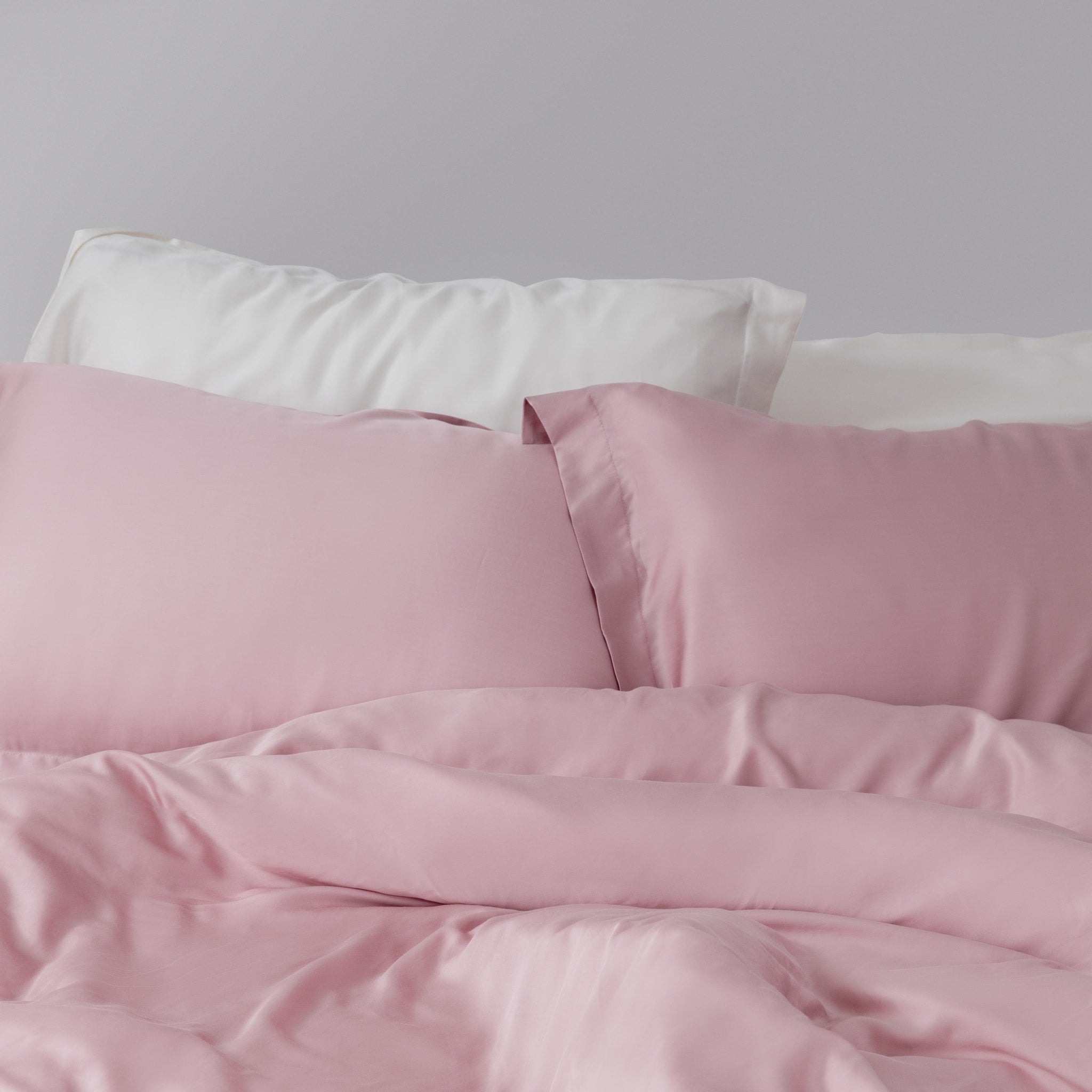 80 支天絲™ 兩用被套 - 野玫粉 Rosy Pink - 400 織萊賽爾 100% TENCEL 產品照 - 1
