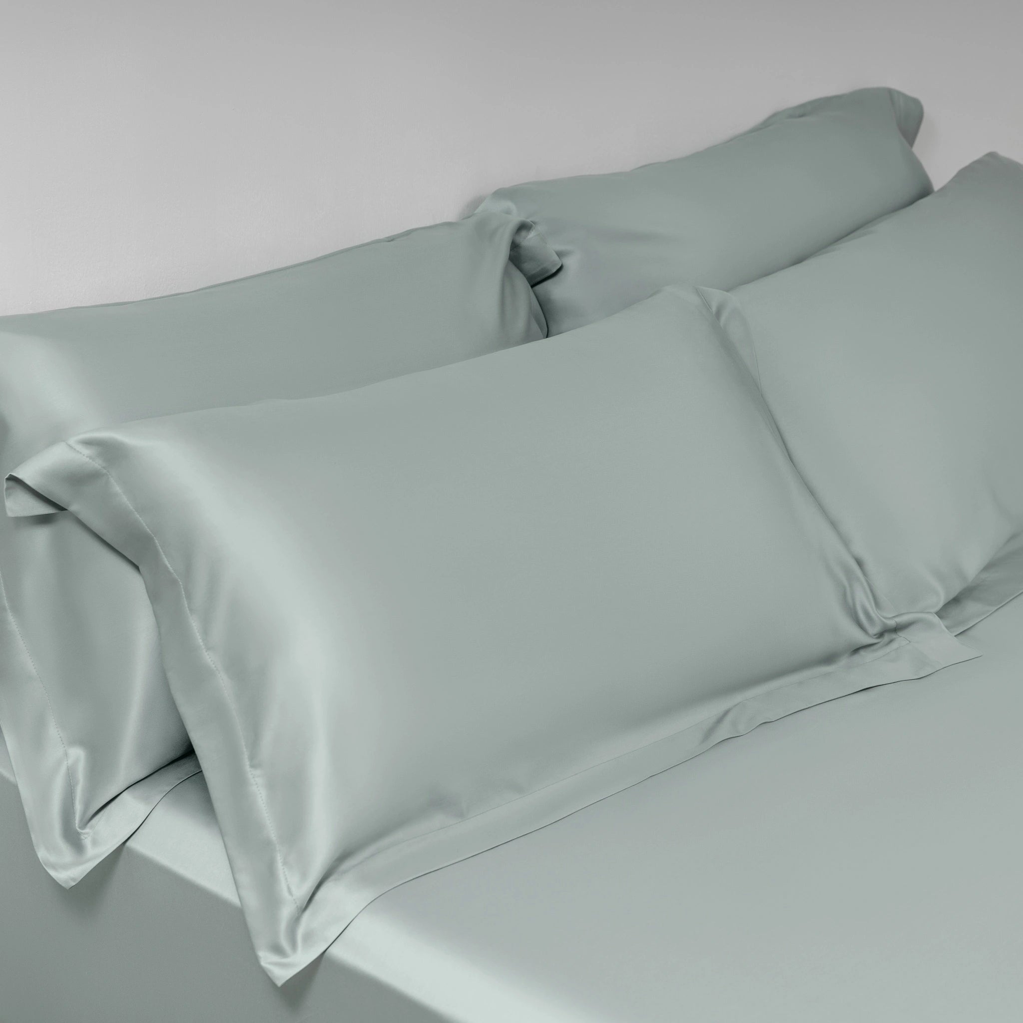 100 支雙股紗天絲™床包 + 枕套組合 - 500 織萊賽爾 100% TENCEL - 灰靄藍 產品照 - 1