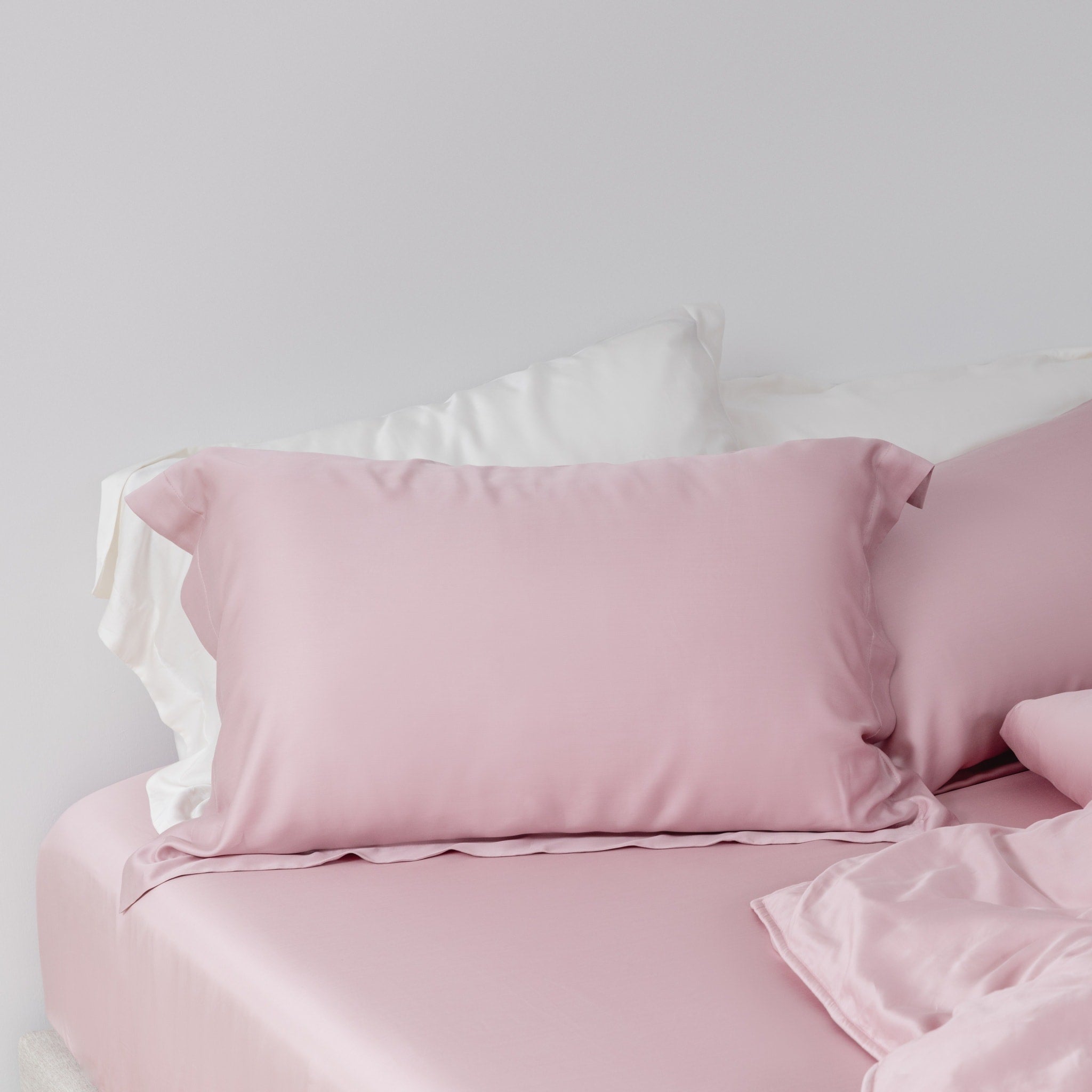 天絲床包產品照 - 3 - 野玫粉 Rosy Pink
