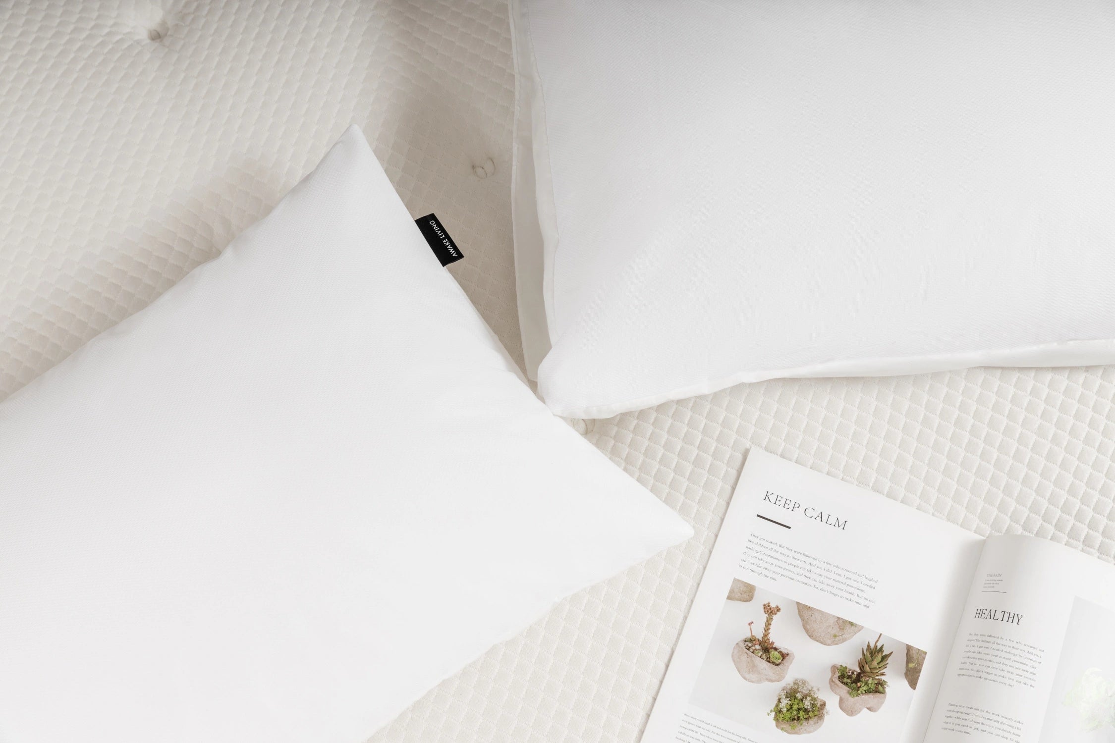 3M 專利超薄透氣防水防蟎枕頭保潔墊情境照 - 3